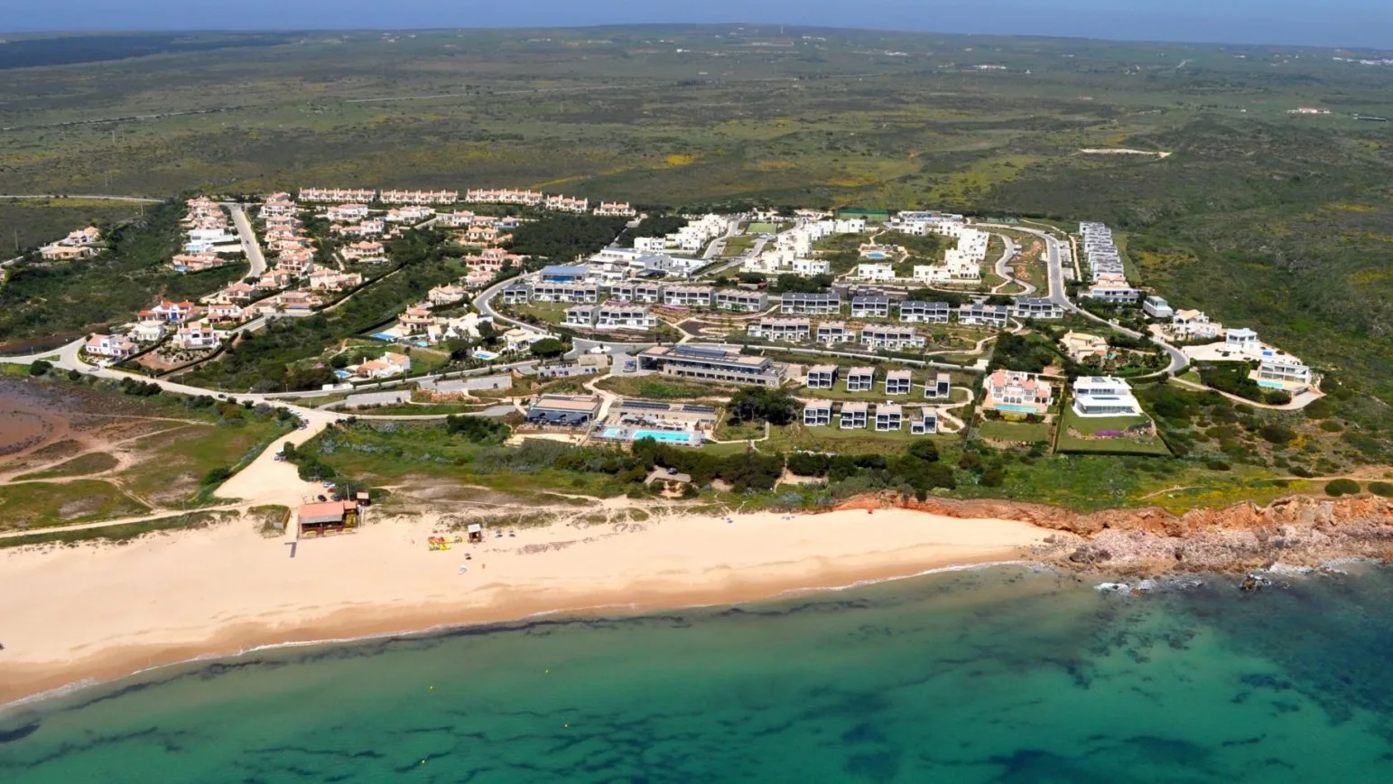 Martinhal beach aerial shot 2