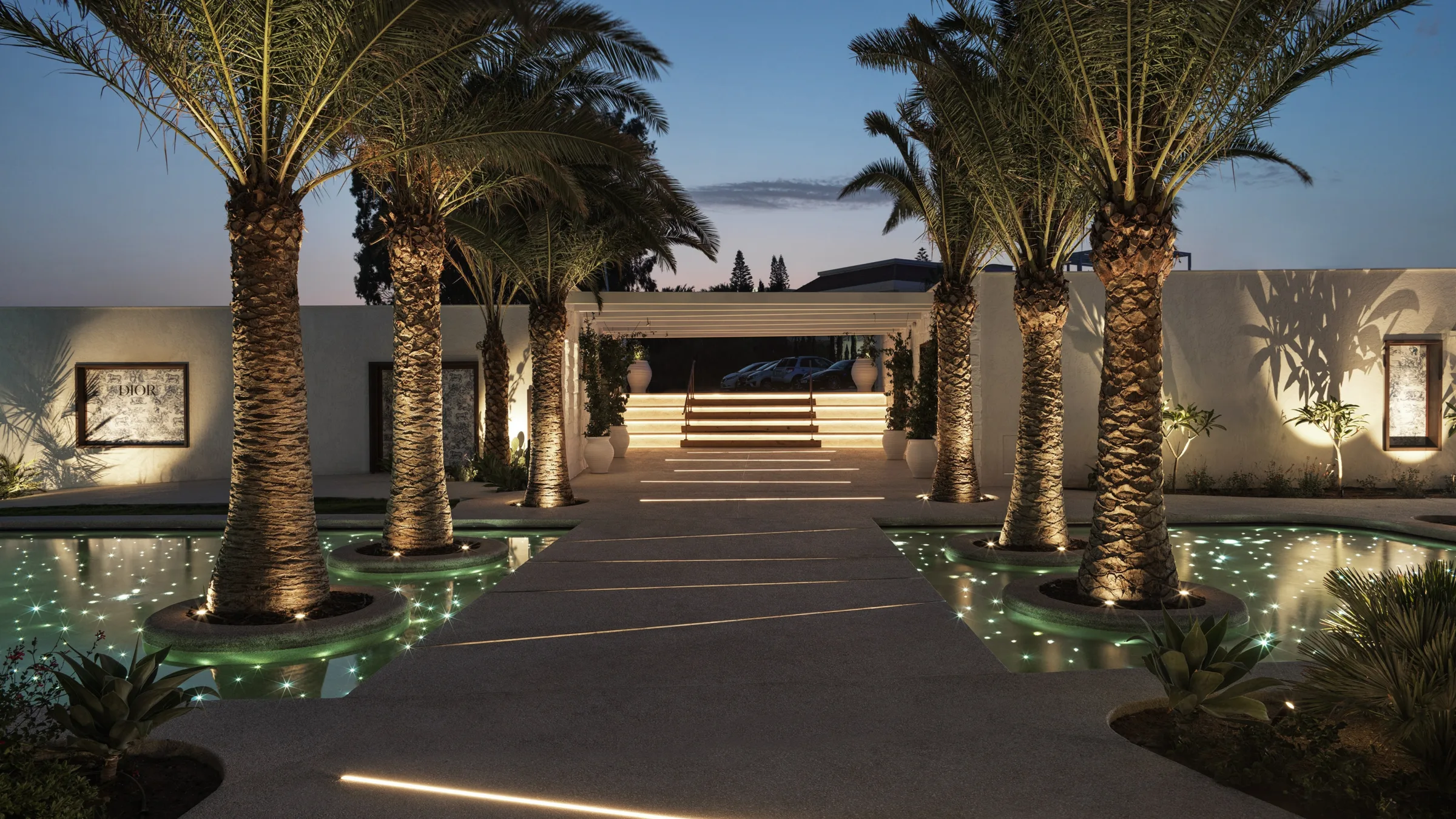 Parklane Limassol Restaurants Nammos Entrance Night LR