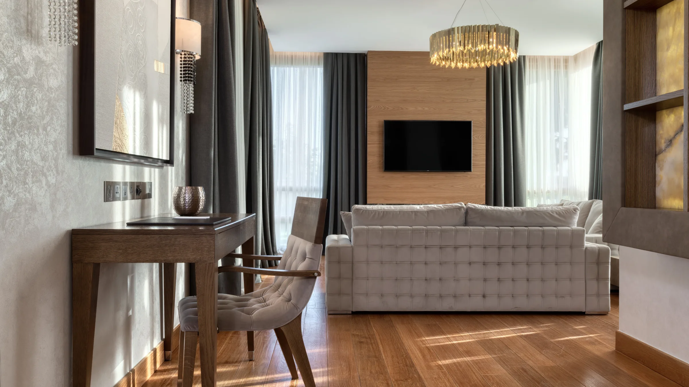 Parklane Limassol Accommodation Park Villa 1 bed Living 01 LR