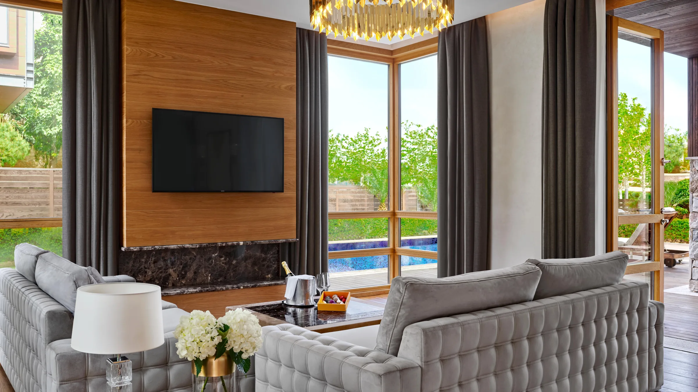 Parklane Limassol Accommodation Park Villa 1 bed Living 02 LR