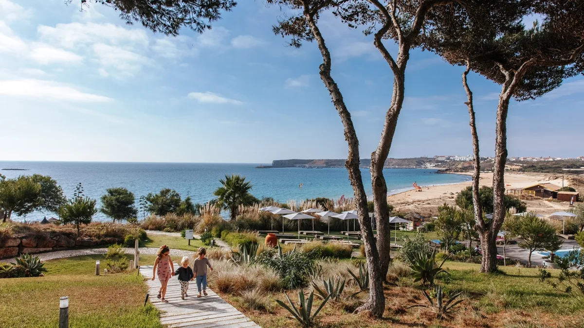 Gardens and sea view