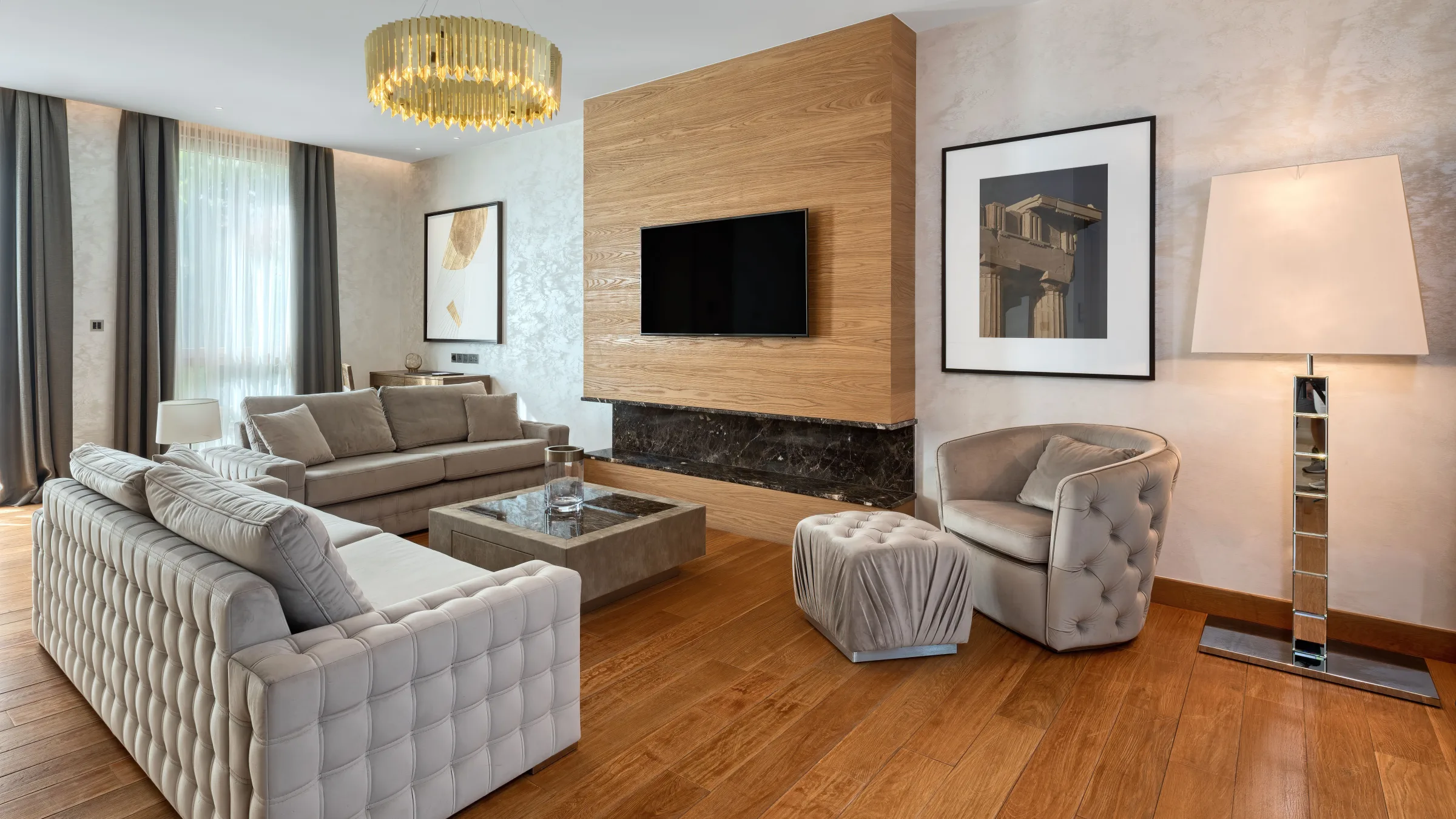 Parklane Limassol Accommodation Park Villa 2 bed Living Room LR