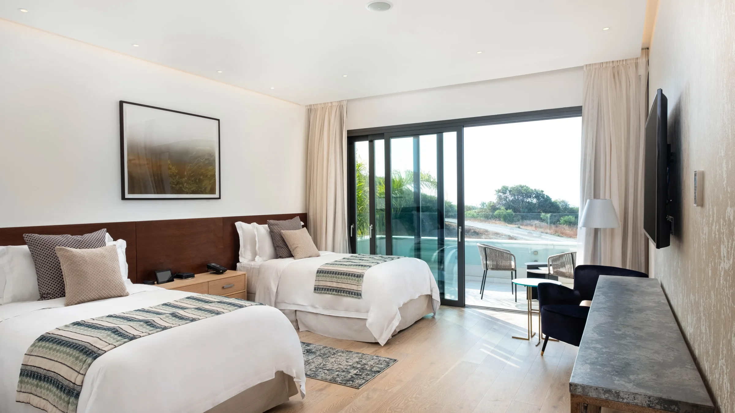 Parklane Limassol Accommodation Seafront Villa 2 bed Bedroom 01 LR