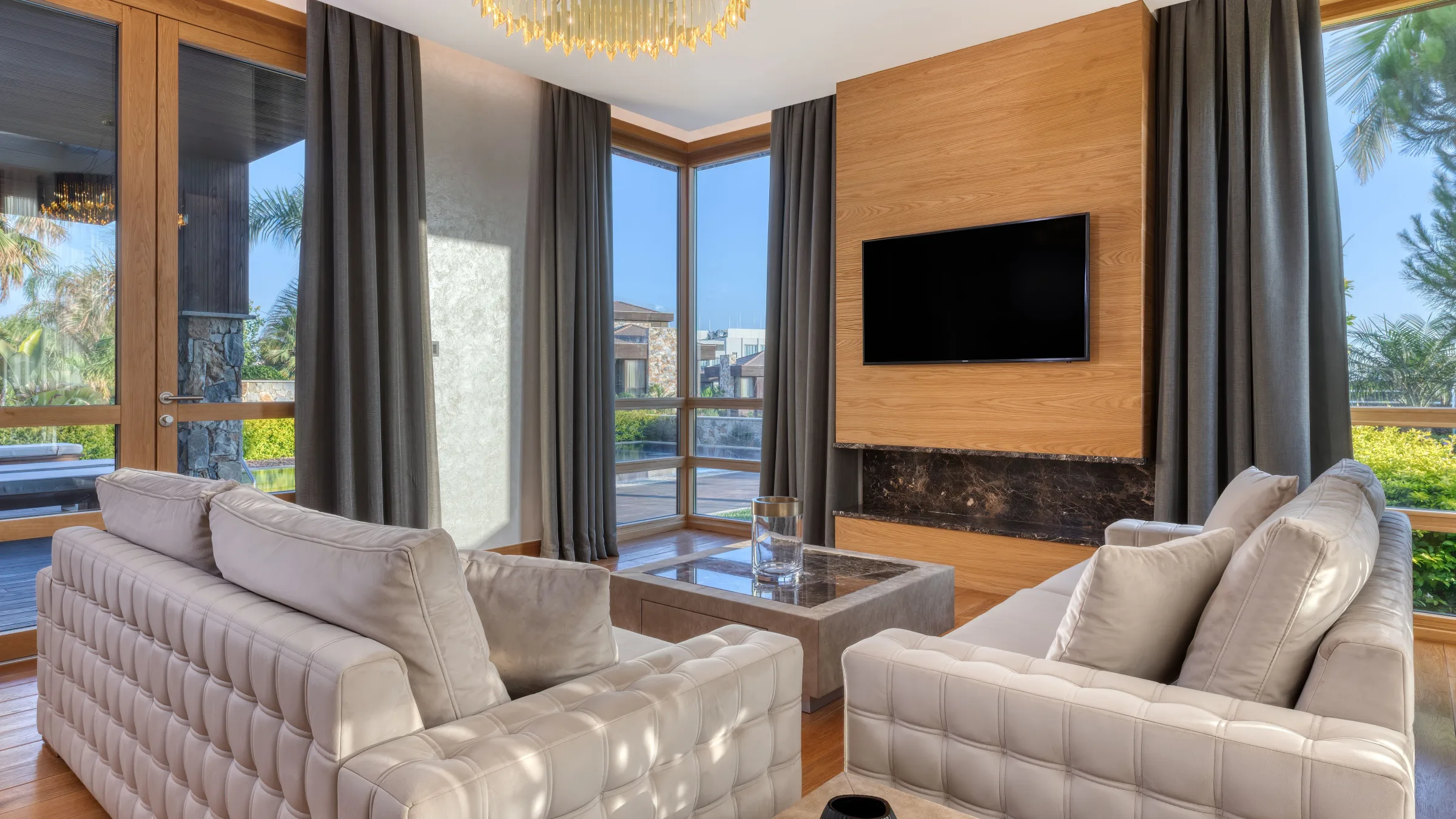 Parklane Limassol Accommodation 3bed Villa Living Room LR