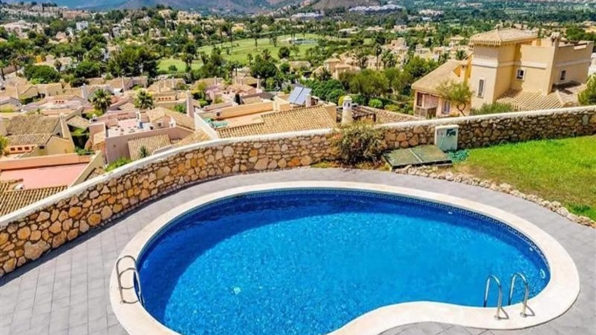 Villa Raya pool and view