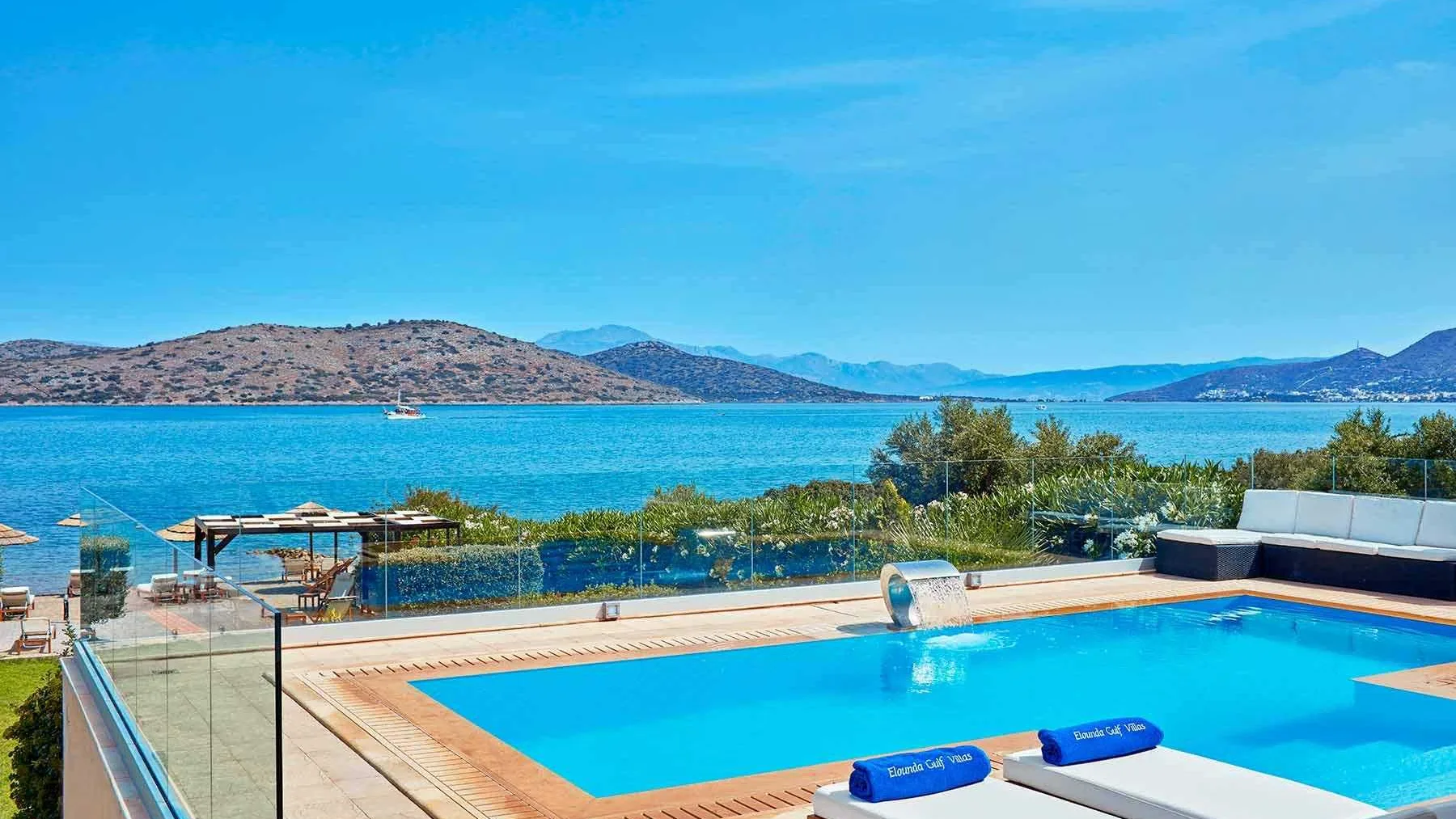 Elounda gulf villas resort crete 17 elounda sea front villa