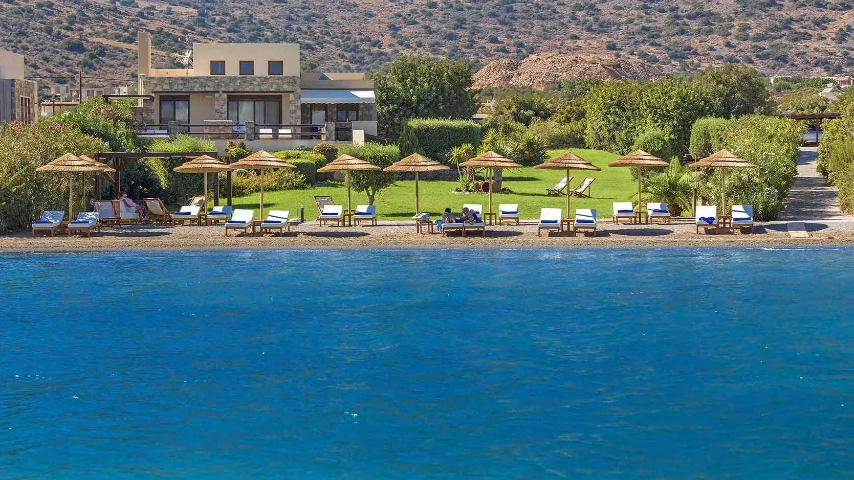 Elounda gulf villas resort crete 21 elounda sea front villa