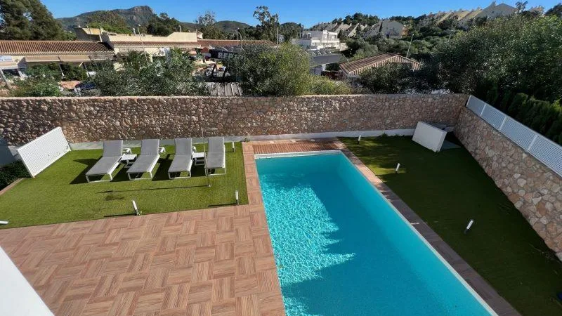 Pool from master bedroom