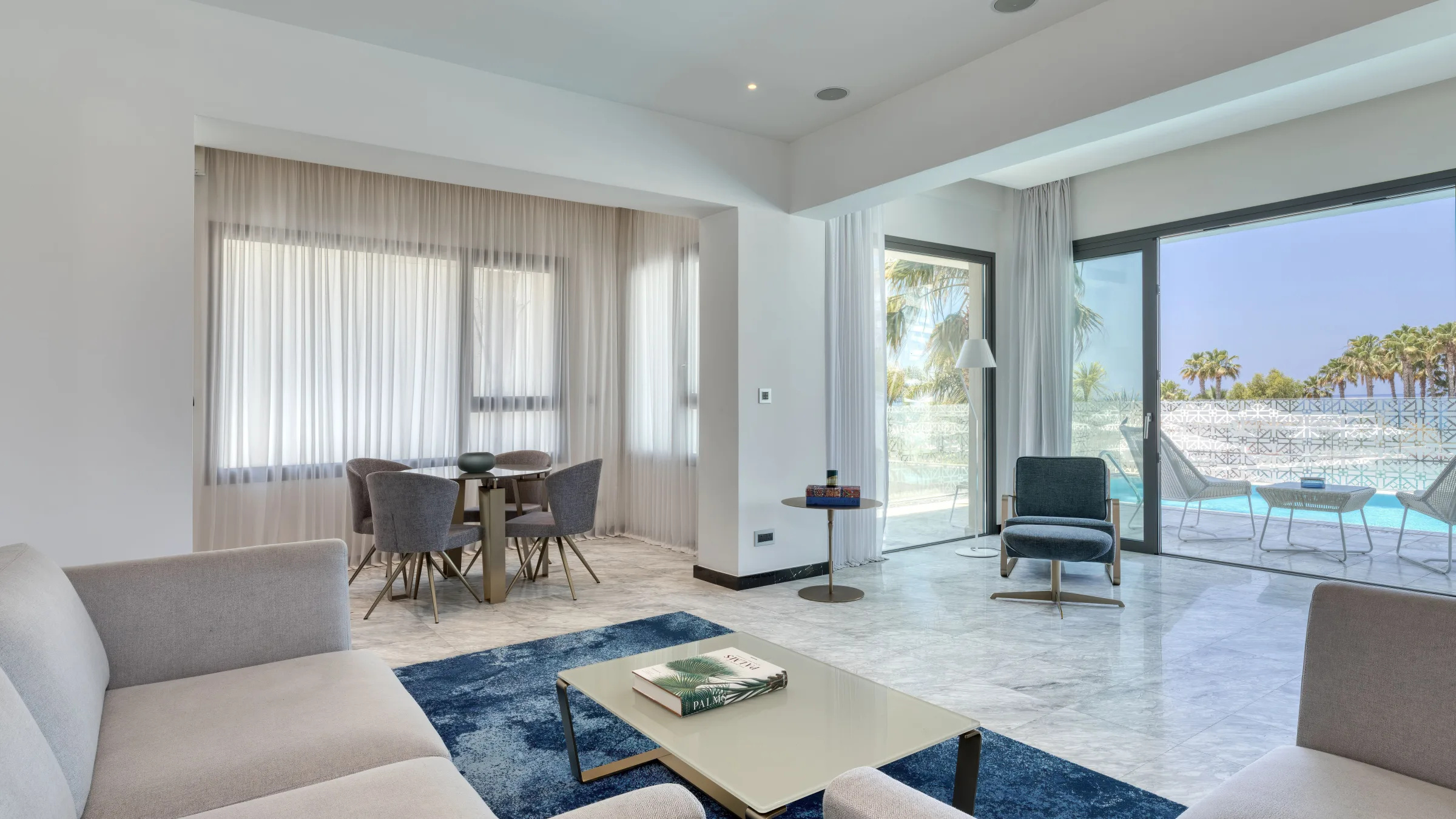 Parklane Limassol Accommodation Lifestyle Suite Living with pool 01 LR