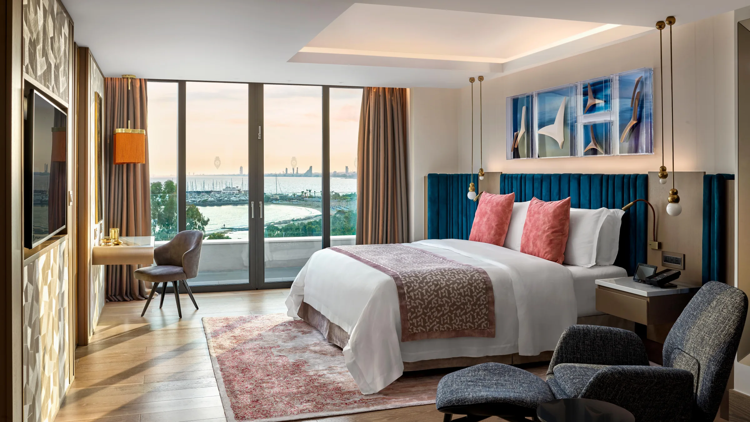 Parklane Limassol Accommodation Diamond Suite Bedroom 01 LR 1